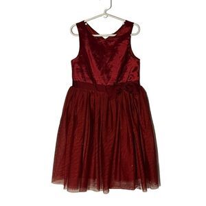 H&M | Dresses | Hm Red Velvet Dress | Poshmark